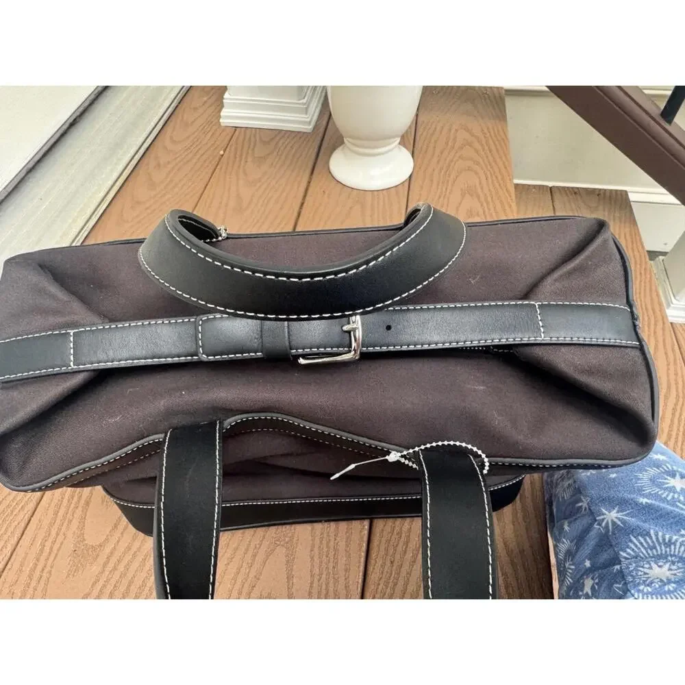 new COACH 5459 TRAVEL CANVAS LEATHER TOILETRY BAG TOTE (pu110